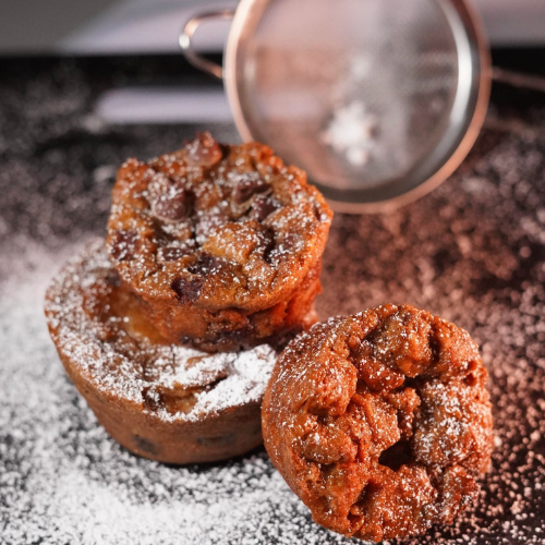 Plain Bread pudding cupcakes